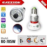 BC-785W HD720P WiFi Bulb IP Network DVR Camera with 5W White Light + Wireless Alarm Sensors [並行輸入品]