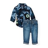 The Children's Place Baby Boys' Top and Pants Set Blue Comet 88824 3-6 Months [並行輸入品]