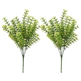 Zhhlinyuan 2 x Fake Artificial Plant Floral Leave Foliage Home Office Wedding Decoration 4284#