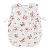 (チャックル) chuckle *スウィートガール*裏パイルガーゼお花柄ローズスリーパー ホワイト 50-90cm P9092-00-10