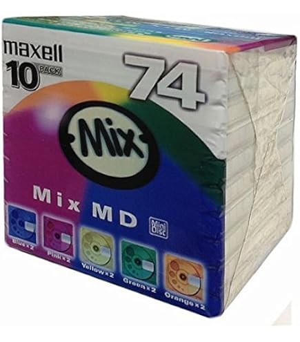 Amazon | Victor ミニディスク 74分 カラーミックス 10枚 10MD-74LX