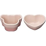 ル・クルーゼ(Le Creuset) 耐熱容器 子ども ベビー・ツイン・ラムカン(ベアー&ハート) ミルキーピンク 耐熱 耐冷 電子レンジ オーブン 対応 出産祝い お食い初め 女の子 ギフト【日本正規販売品】