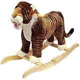Happy Trails Tiger Plush Rocking Animal [並行輸入品]