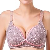 Zhhlinyuan Pregnant Women Maternity コットン Nursing Bra Push-up Gather Bra Breast Feeding Underwear