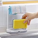 Remiel Store Hangingバスルームキッチン台所用具Ragタオル布スポンジストレージラックホルダー 19.3x16.8x7cm
