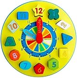 Building block clock 木のおもちゃ 時計