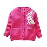 Candykids　女児 女の子 子供服 長袖 ニットセーター ニット ウェア シャツ トップ セーター カーデ 春秋 可愛い　 お出かけ ニット コート ジャケット カーディガン 長袖 女の子 子供