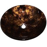 Milan Golden andブラウン容器シンク