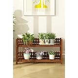 木製フラワーラック室内植物スタンド木製植物フラワーディスプレイスタンド木製ポットシェルフストレージラック屋外 (サイズ さいず : 100 * 25 * 52cm)