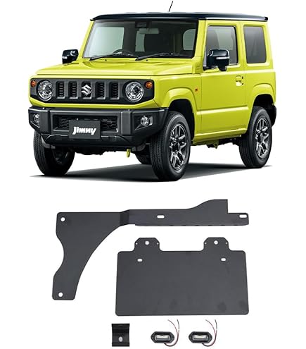 （むらっち）アピオナンバープレート移動キット&パネル＆ライザーバーセット！ ジムニーシエラ JB74専用 APIO ナンバープレート移動キット