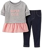 Carter's PANTS ベビー・ガールズ US サイズ: 6 Months カラー: グレー