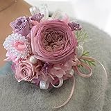 フラワーマーケット花由 プリザーブドフラワーのコサージュ アンティークピンク マケプレプライム便