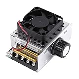 SCRコントローラ 電圧レギュレータAC 220V 4000W SCR電圧レギュレータ ファン付調光器温度 モータースピードコントローラ