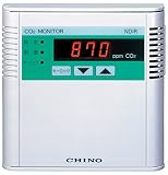 CHINO CO2モニタ コントロール付、赤外線吸収方式 伝送出力1-5V、0~5000ppm 壁取付型