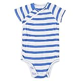 エイデンアンドアネイ　SHORT SLEEVE BODY SUIT 　ショートスリーブ ボディスーツ　（サイズ：3-6m、カラー：ultramarine - blazer stripe) [並行輸入品