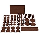 Elander家具スクラッチパッド – 181 Piece – すべてのサイズ – フェルトパッドwith Durable self-stick粘着に木製、ラミネート、タイル床保護。超強力粘着、頑丈、