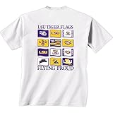 LSU TigersフラグFlying Proud Tシャツ ホワイト