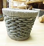 ストーンポット 【植木鉢】 ナチュラルストーン Sサイズ■約20ｃｍ