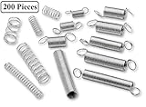 圧縮と拡張子春Assortment – 200 Pieceセットof heavy duty and耐久性圧縮ばね – ツール&機器、ハンドツール、自動車、交換パーツ – by Katzco