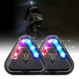 警告灯 LED ヘルメット led バイク用 安全ライト 子供用 信号灯 点滅ライト ミニセーフティライト 子供用スクーター ローラースケー