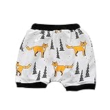 Tovadoo キッズ　男女共用　ショートパンツ　六色入　狐柄　コットン　可愛い　カジュアル　部屋着　パジャマ　遊園地　海遊び