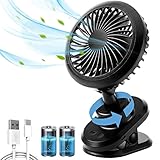 卓上扇風機 - Salud USB扇風機 自動首振り機能 4000mAh大容量 充電式 小型 強力 風速4段階調整 360度角度調整 コンパ