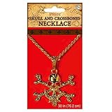 Amscan Notorious Pirate Party Skull And Crossbones Necklace Accessory (1