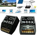Hanbaili 12V / 24V自動識別 太陽光発電パネルバッテリコントローラレギュレータ