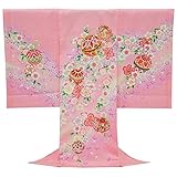 お宮参り 着物 女の子 初着 産着 正絹 毬 まり 桜 ピンク 女児 祝着 一つ身 着物タウン 3370-00832