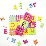 9Snail 33PCS Russian Language Kids play mat Colorful EVA Foam Alphabet Letters Numbers Mat Jigsaw Pu