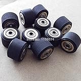 2ピース4 × 11 × 16ミリメートルゴムプロッタローラーrolandビニールカッター銅コアピンチローラカッティングプロッタホイール車輪プレス紙ホイール