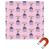 カスタムPrincess Squareカーマグネット( Personalized ) 9" x 9" ピンク cp-sq-mgnt-9+593565