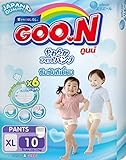 Baby Pant Diapers Goon, absorbs instantly to baby's skin dry at night.size XL 10 PC.