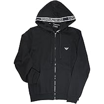 タグ付き✨未使用品 エンポリオアルマーニ ストレッチジップパーカー ペプラム 黒 EMPORIO ARMANI エンポリオ アルマーニ パーカー スウェット