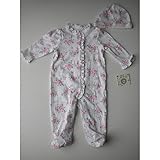 【並行輸入】LittleMe(リトルミー) ベビー長袖足付ロンパース＆ソフトキャップ セット 6ｍ（60サイズ）