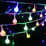 Sorliva ストリングライト 電池式 100LED 10ｍ クリスマス パーティー 結婚式装飾用 カラフル