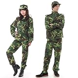 monoii 迷彩服 アーミー 軍人 コスプレ ハロウィン 衣装 コスチューム 長袖 ズボン 362