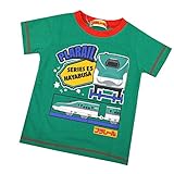 半袖Tシャツ プラレール かがやき はやぶさ こまち のぞみ E5 E7 子供用 キッズ ベビー fo-ht04 90 D柄