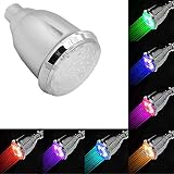 HongxinマルチカラーLEDシャワーヘッドバスルームアクセサリー手Holdシャワーヘッド温度センサーRGB風呂スプリンクラーバスシャワーツールクリエイティブ母の日ギフト