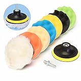 Drillpro 8Pcs 6 Inch Sponge And Woolen Polishing/Buffing Pad