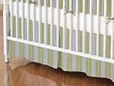 SheetWorld - Crib Skirt (28 x 52) - Yellow Dual Stripe - Made In USA by sheetworld