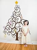 Pop Decors PT-0196-Vb Beautiful Wall Decal Christmas Tree with Colorful Bulbs [並行輸入品]