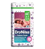 10パンツ - パンツの女の子4-7年を湿潤ハギーズのDrynites?パジャマベッド (Huggies) (x6) - Huggies DryNites? Pyjama Bed Wetting Pa