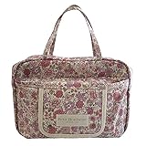 IROHAcloth(イロハクロス) Bitatto付きおむつ・お着替えバッグ ポーチ おしりふきケース yuwa 花柄 ピンク 【受注生産品】