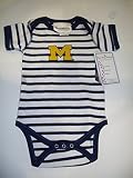 Two Feet Ahead Michigan Wolverinesストライプクリーパーサイズ12ヶ月