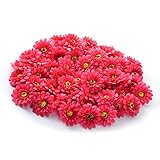 SUND　造花　花のみ　ミニ　花ボール　50輪セット　DIY　手作り　インテリア　雑貨　花部分のみ　シルクフラワー　可愛いカラバリ 高品質　造花　枯れない　結婚式　誕生日　発表会　入学式　卒業式　適用