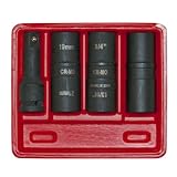 OEMTOOLS 24223 1/2 Inch Impact SAE and Metric Flip Socket Set, 4-Piece by OEMTOOLS