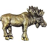 Sierra Lifestyles Realistic Moose Pull, Antique Brass by Sierra Lifestyles