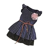 Ruideng 夏の段落トンスカートの女の子のプリンセスチュチュドレス子供たちがベルトに点在します (120cm)