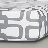 Oilo Link Sateen Crib Sheet Stone [並行輸入品]